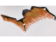 Part No: 71718pls01b  Name: Plastic Part for Set 71718 - Dragon Wing Right with Black Limb and Copper, Gold, and White Membranes Pattern