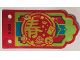 Part No: 80111pls01b  Name: Plastic Part for Set 80111 - Flag 4 x 8 with Gold, Medium Azure and Red Chinese Logogram '春' (Spring), Stars, Apple, Lantern and Envelope Pattern