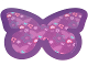 Part No: 853552pls02  Name: Plastic Part for Set 853552 - Vinyl Touch Pad Butterfly with Dark Purple Border, Hearts, Stars, Music Notes, Paw Prints, and 2 x 2 Studs Pattern