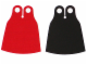 Part No: 88687  Name: Minifigure Cape Cloth, Extended with Black and Red Sides