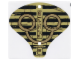 Part No: 93668  Name: Plastic Cobra Hood with Hieroglyphs Pattern