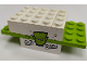 Part No: BA300pb01  Name: Stickered Assembly 8 x 4 x 2 1/3  with 'SOFT', 'DRINKS' and Monster Pattern (Stickers) - Set 8154 - 1 brick  1 x 4, 2 plate 4 x 4, 4 brick 2 x 4