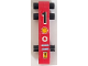 Part No: BA372pb01  Name: Stickered Assembly 6 x 1 x 1 with Black Number 1, Shell, Vodafone, Olympus, Fiat and Ferrari Logos Pattern (Sticker) - Set 8386 - 2 Technic, Liftarm Thin 1 x 6, 3 Technic, Pin with Short Friction Ridges