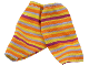 Part No: bb0246pb07  Name: Duplo, Doll Cloth Pants with Magenta, Yellow, Orange, and Light Bluish Gray Stripes Pattern