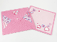 Part No: clikits312pb01  Name: Clikits Paper, Envelope with Hole with Hearts, Stars, and Flowers on Pink and Dark Pink Background Pattern
