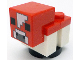 Part No: minecow08  Name: Minecraft Cow, Mooshroom, Baby (White Forehead) - Brick Built