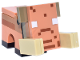 Part No: minehoglin05  Name: Minecraft Hoglin, Baby, Nougat Face (Dark Tan Plate, Modified 1 x 3 with 2 Studs) - Brick Built