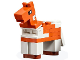 Part No: minehorse07  Name: Minecraft Horse, Dark Orange, White Spots on Neck - Brick Built