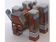 Part No: mineravager02  Name: Minecraft Ravager, Dark Bluish Gray Horns - Brick Built