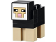 Part No: minesheep03  Name: Minecraft Sheep, Black - Brick Built