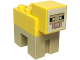 Part No: minesheep16  Name: Minecraft Sheep, Yellow (Tan Plate 2 x 3) - Brick Built