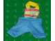 Part No: scl034  Name: Scala, Clothes Baby Overalls Striped Top, Blue Legs