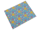 Part No: 103667pb01  Name: Duplo, Cloth Blanket 8 x 10 cm with Sun, Planets and Stars on Medium Blue Background Pattern