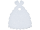 Part No: 118861  Name: Minifigure Cape Cloth, Scalloped Fur Edge and Cross in Front - Soft Fabric with Fuzzy Side