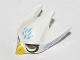 Part No: 12549pb03  Name: Minifigure, Headgear Mask Bird / Eagle with Yellow Beak, Medium Blue Feathers and Black Eye Circles Pattern