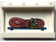 Part No: 14718pb090  Name: Panel 1 x 4 x 2 with Side Supports - Hollow Studs with Coral Rock Climbing Rope and Carabiners on Shelf Pattern (Sticker) - Set 41744