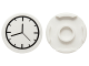 Part No: 14769pb001  Name: Tile, Round 2 x 2 with Bottom Stud Holder with Clock Pattern