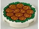 Part No: 14769pb256  Name: Tile, Round 2 x 2 with Bottom Stud Holder with 12 Chinese Lion's Head Meatballs on Green Garnish Pattern