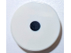 Part No: 14769pb711  Name: Tile, Round 2 x 2 with Bottom Stud Holder with Black Dot / Eye Pattern