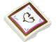 Part No: 15068pb020  Name: Slope, Curved 2 x 2 x 2/3 with Pillow with Gold Heart Pattern (Sticker) - Set 41060