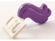 Part No: 18832pb01  Name: Minifigure Costume Tail Horse with Medium Lavender Ends Pattern