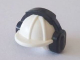 Part No: 18899pb01  Name: Minifigure, Headgear Helmet Construction with Molded Black Ear Protectors / Headphones Pattern