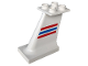 Part No: 2157px1  Name: Duplo Airplane Jetliner Tail with Red and Blue Stripes Pattern
