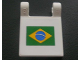 Part No: 2335pb021  Name: Flag 2 x 2 Square with Brazilian Flag Pattern (Sticker) - Set 8672