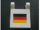 Part No: 2335pb022  Name: Flag 2 x 2 Square with German Flag Pattern (Sticker) - Set 8672