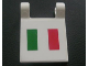 Part No: 2335pb023  Name: Flag 2 x 2 Square with Italian Flag Pattern (Sticker) - Set 8672