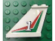 Part No: 2340pb028L  Name: Tail 4 x 1 x 3 with White Number 1 on Red and Green Chevrons Pattern on Left Side (Sticker) - Set 6543
