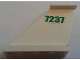 Part No: 2340pb052  Name: Tail 4 x 1 x 3 with Green '7237' Pattern on Both Sides (Stickers) - Set 7237