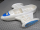 Part No: 23702pb01  Name: Duplo Spaceship Body with Blue and Silver Pattern