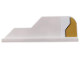 Part No: 23930pb003L  Name: Tail 8 x 1 with Stepped Fin with Gold Decoration Pattern Model Left Side (Sticker) - Set 75970