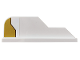 Part No: 23930pb003R  Name: Tail 8 x 1 with Stepped Fin with Gold Decoration Pattern Model Right Side (Sticker) - Set 75970