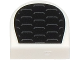 Part No: 24246pb059  Name: Tile, Round 1 x 1 Half Circle Extended with Black and Dark Silver Air Vent Grille Pattern