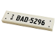 Part No: 2431pb0689  Name: Tile 1 x 4 with 'NSW' and 'BAD-5296' Pattern (Sticker) - Set 10265