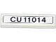 Part No: 2431pb355  Name: Tile 1 x 4 with 'CU 11014' Pattern (Sticker) - Set 42024