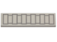 Part No: 2431pb526  Name: Tile 1 x 4 with 11 Light Bluish Gray Rectangles Pattern (BrickHeadz Stormtrooper Belt)