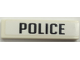Part No: 2431pb799  Name: Tile 1 x 4 with Black 'POLICE' Pattern (Sticker) - Set 8135
