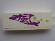 Part No: 2454pb039  Name: Brick 1 x 2 x 5 with Purple Paint and Lime Symbols on White Background Pattern (Sticker) - Set 8161