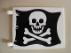 Part No: 2525p01s  Name: Flag 6 x 4 with Skull and Crossbones (Jolly Roger) Pattern on Both sides (Stickers) - Set 6285