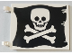 Part No: 2525pb012  Name: Flag 6 x 4 with Flat Skull and Crossbones (Jolly Roger) Pattern on Both Sides