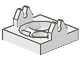 Part No: 2609u  Name: Magnet Holder Tile 2 x 2 (Undetermined Type)