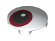 Part No: 2654pb022  Name: Plate, Round 2 x 2 with Rounded Bottom with Dark Red Eye Pattern