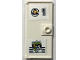 Part No: 2657pb02  Name: Door 1 x 3 x 5 with Stud Handle with Locker, Vent Lines, Number 1, Soccer Trophy and Polaroid Photo Pattern (Stickers) - Set 41744