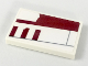 Part No: 26603pb024R  Name: Tile 2 x 3 with X-wing Red Three (Biggs Darklighter) Signs Pattern Model Right Side (Sticker) - Set 75218