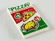 Part No: 26603pb047  Name: Tile 2 x 3 with Red and Green 'PIZZA' Ad Pattern