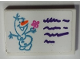 Part No: 26603pb069  Name: Tile 2 x 3 with Drawing of Olaf and Dark Purple Lines Pattern (Sticker) - Set 41169