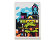 Part No: 26603pb136  Name: Tile 2 x 3 with Ninjago City Gardens Model Pattern (Sticker) - Set 71741